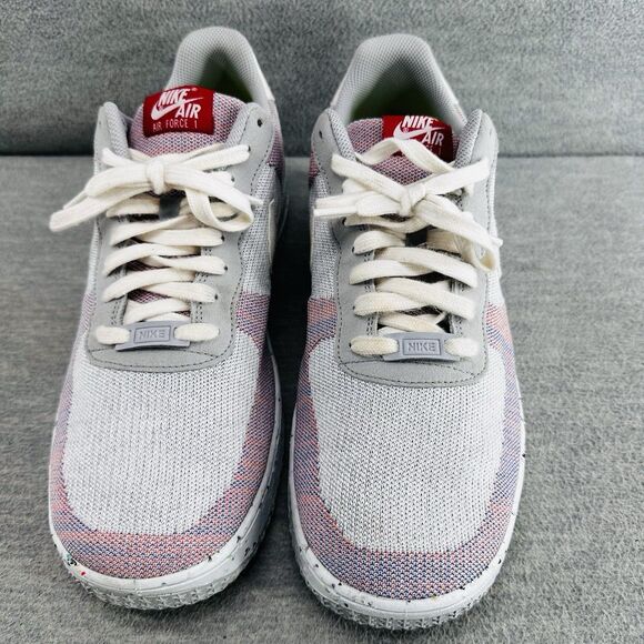 NIKE AIR FORCE 1 DC4831-002 - Men’s Size 12 Low Crater Flyknit Grey Shoes B15 - Picture 2 of 11